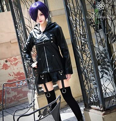 東京喰種（Tokyo Ghoul）コスプレ衣装セット Lサイズ相当 Tokyo Ghoul Touka Kirishi Cosplay Costume Wig + jacket + skirt +