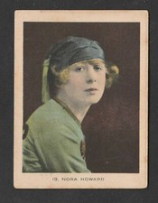 Westminster Tobacco 1921 Stage & Cinema Stars Cigarette Card #19 Nora Howard