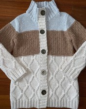 Max Studio Sweater Girls Multi-Color Striped Button Front 2T Cardigan