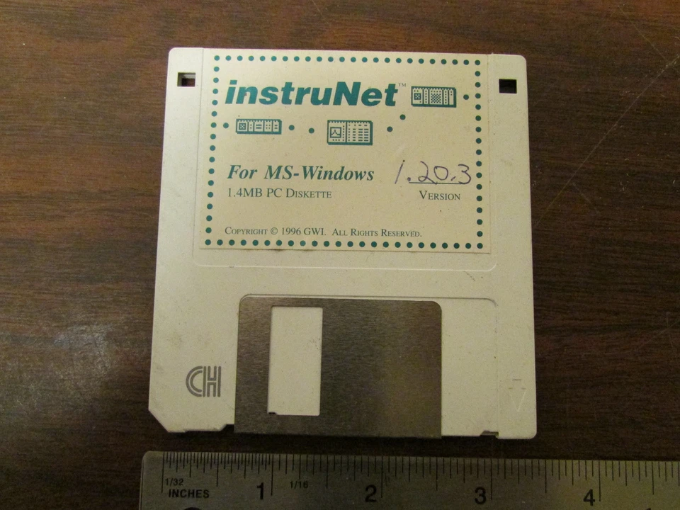 Instrunet Para Ms _ Windows Versión 1.20.3 1996 Electrónico Instrumento Software - Imagen 1 de 1