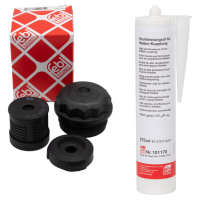 febi Hydraulikfilter Haldex Kupplung + 275ml febi Haldex-Öl für VW GOLF 4 A3 8L1