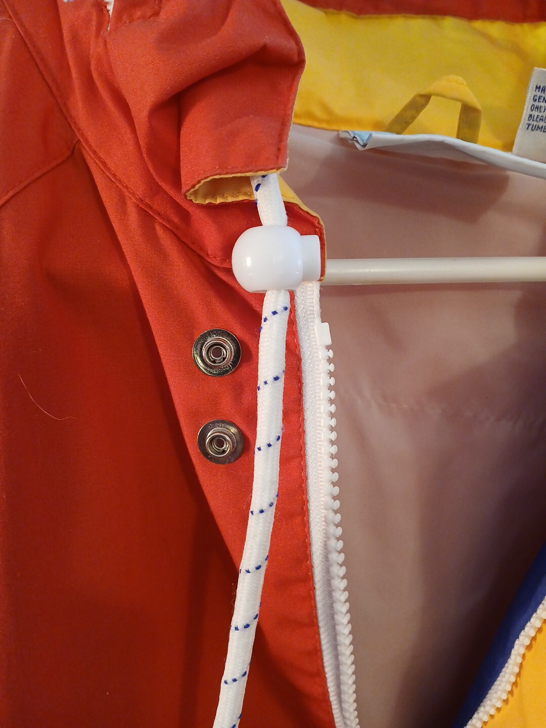 VTG Mens LG Colorblock Windbreaker 90s Colorful Nautical Bermuda Regatta image 7