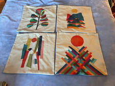 Canvas Pillow Covers Homemade 17" x 17.5" Set of 4