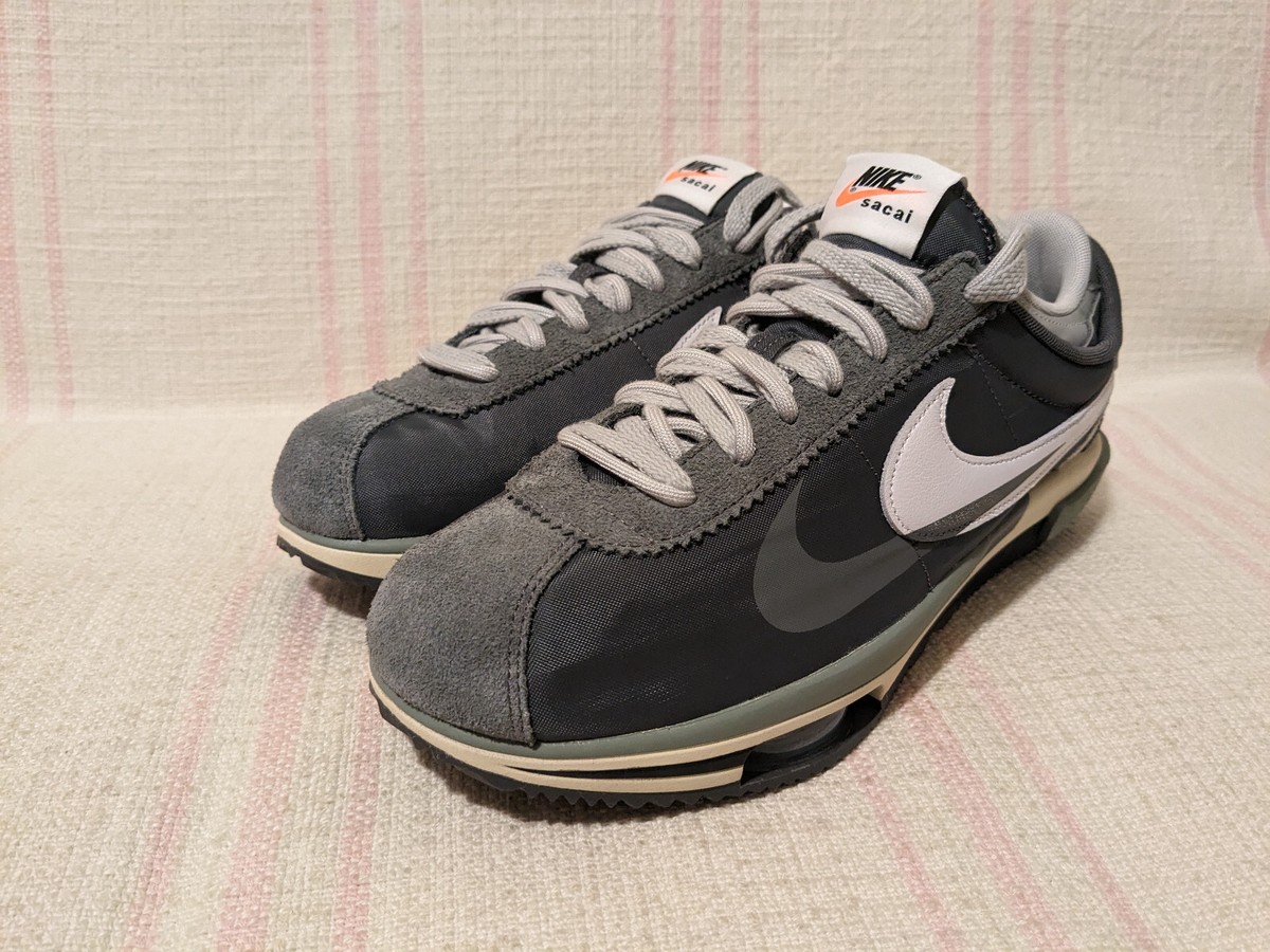 Nike Zoom Cortez SP x Sacai Iron Grey White DQ0581 001 Men's Shoe
