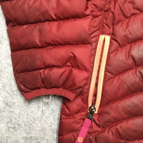 Marmot 700 Fill Down Jacket Girls Medium M Pink Puffer Goose Packable - Picture 2 of 12