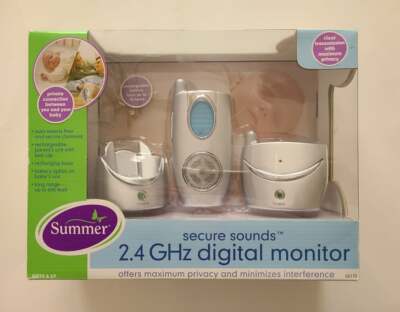 SUMMER 2.4 GHz DIGITAL BABY MONITOR PRIVATE CONNECTION SECURE SOUNDS NEW