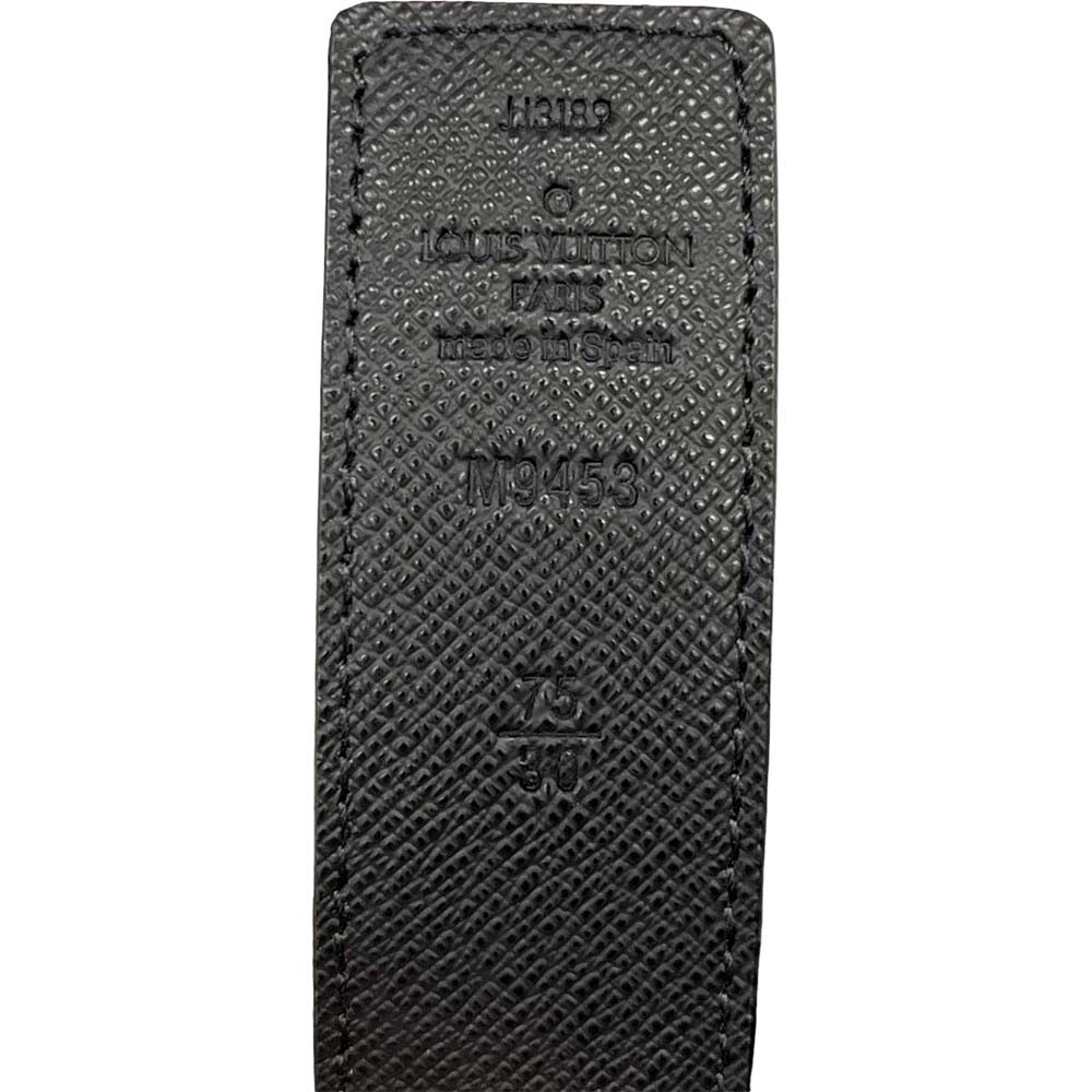 LOUIS VUITTON Belt Brown Black Reversible Santur LV Initials LOUIS VUITTON Belt Brown Black Reversible Santur LV Initials