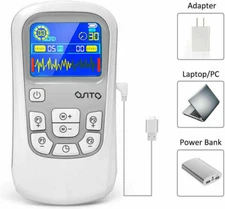 OSITO TENS EMS Portable Pulse Body Massager for Neuropathy Relief with 4 Patches