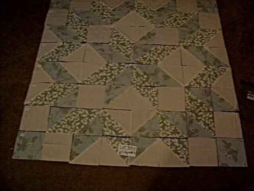 64 New Pressed Machine Sewn Quilt Squares Lot 3098