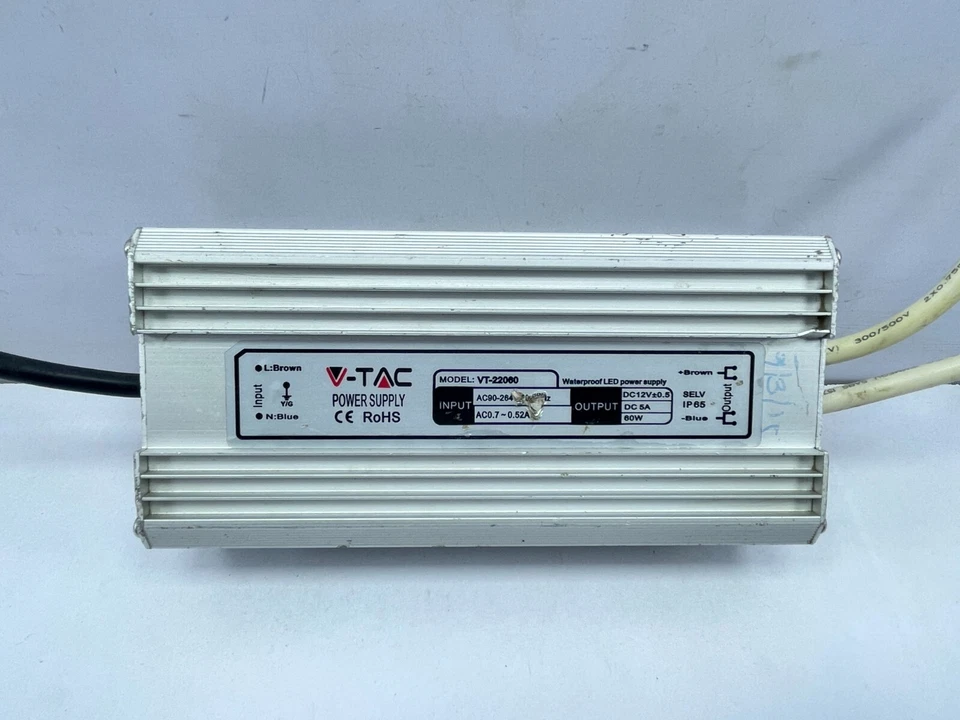 V-TAC VT-22060 Waterproof LED Power Supply led Driver - Image 2 of 4