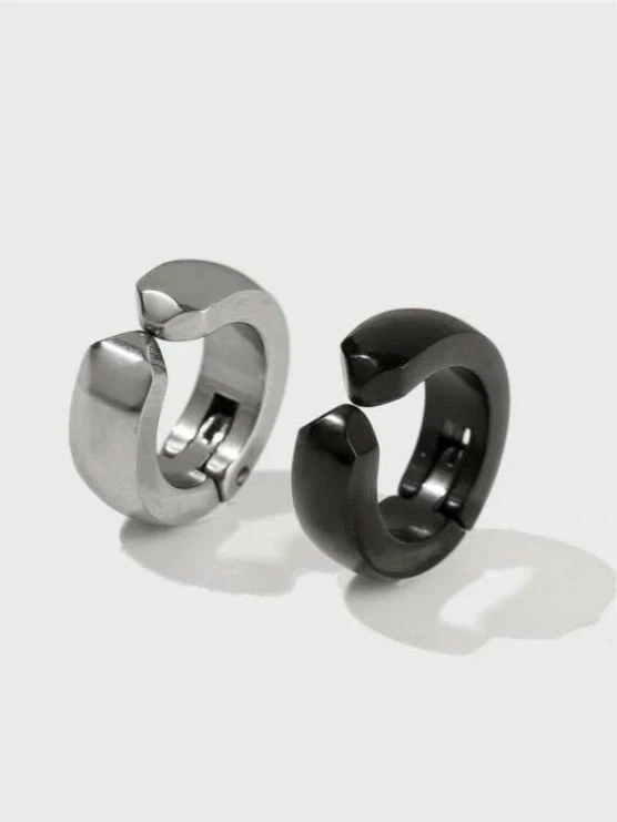 Stainless steel shop cuff earrings