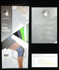 Body Glove Performance Thermal Compression Knee Sleeve 3mm Small BlackGreen Gray