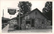 3 Hidden Gem Eateries In Gatlinburg You’ll Walk Right Past (But Shouldn’t) 35 Holly Ridge Court Office Gatlinburg TN Sevier County RPPC Photo Postcard COPY