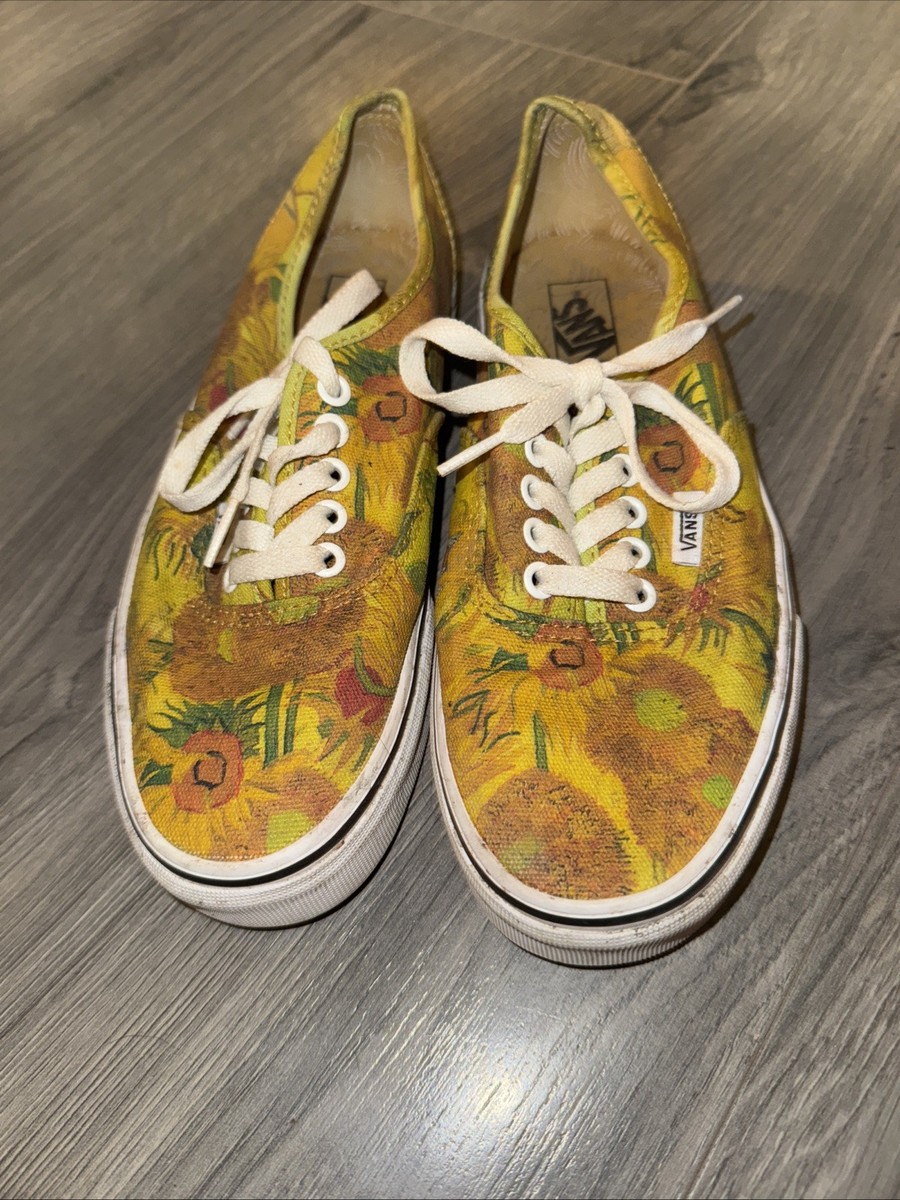 VANS Vincent Van Gogh x Sunflowers Van Gogh Museum Amsterdam Mens Size 7 View 3