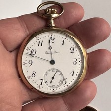 1909 Hamilton Grade 974 Pocket Watch Model 1 Size 16s 17 Jewel Parts/Repair