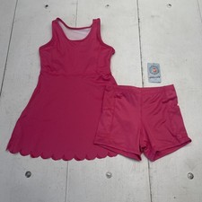 Jxstar Tennis Dress Shorts Set Girls 8-9Y Pink Athletic Pockets 2 Piece