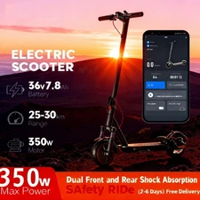20 - Mile Range Adult E - Scooter: 20 mph, Dual - Shock, Smooth City Navigation