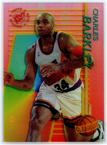 Charles Barkley #21 1994 Stadium Club Clear Cut card