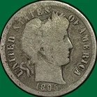1895-O Barber Dime Good G Coin #36602