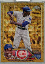 2023 Topps Gilded Collection Chicago Cubs Ernie Banks Wave Gold Etch #47