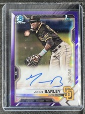 Barley, Jordy - 2021 Bowman Chrome Prospect - Autograph - 246/250