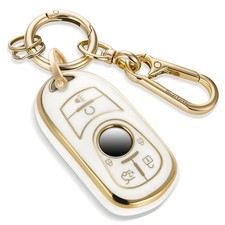 for Buick Key Fob Cover with Upgraded Anti loss Durable Metal Keychain, Fashi...