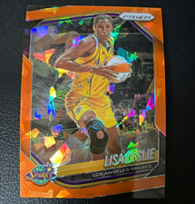 2025 Panini Prizm WNBA Lisa Leslie Orange Cracked Ice #106 Los Angeles Sparks