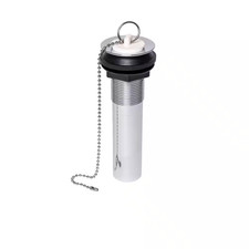 1-1/4 In. X 10 In. Chrome-Plated Plastic Tailpiece with Sink Drain Stopper and O