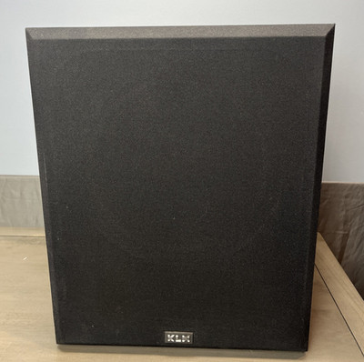KLH ASW10-120B Amplified Wired Subwoofer 120W RMS Black Stereo RCA Tested