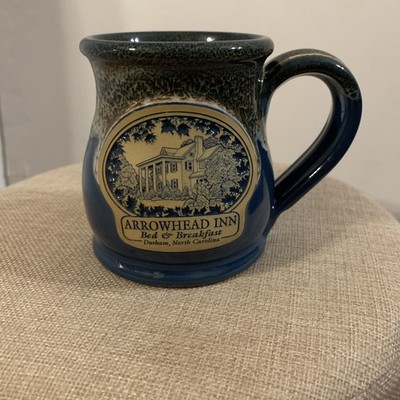 Deneen Pottery Arrowhead Inn Bed & Breakfast Durham, NC 12oz Pottery Mug