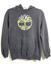 Timberland Boy's XL 18-20 Black Logo Hoodie Pullover