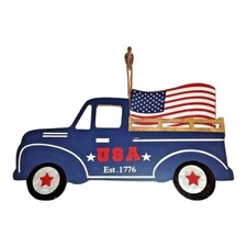 USA Est 1776 Hanging 4th of July Home Decor Pickup Truck Flag Stars Stripes New