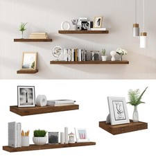Floating Wall Shelves Picture Ledge Display Rack Book CD DVD Hanging Shelf UK