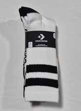Converse All Star Chuck Taylor 3 Pairs - Cushioned Crew Socks Shoe Size 6-12