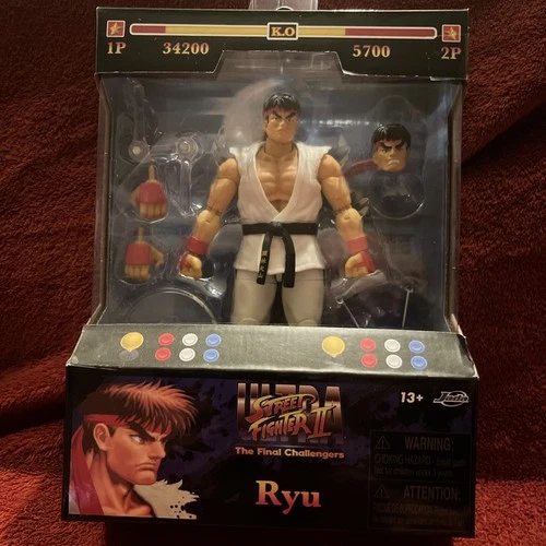 Jada Toys Ultra Street Fighter II Ryu Action Figure Sealed