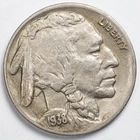 1938-D Buffalo Nickel Denver Mint Almost Uncirculated (AU)