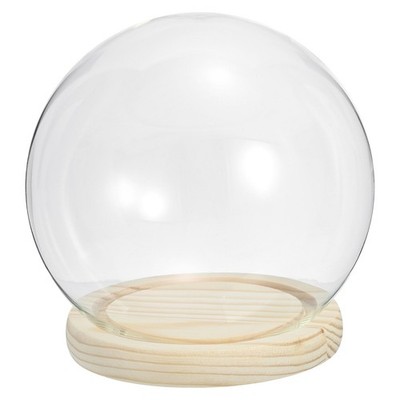 4.7'' Clear Bell Glass Dome Glass Bell Vase Globe Showcase