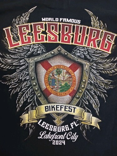T-Shirt Leesburg FL Bikefest 2008 - Steve's Redhouse Bar - Taille M Homme - Occasion Très Bon État