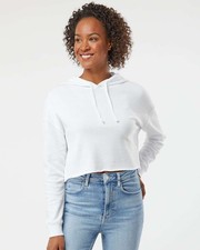 Independent Trading Co. AFX64CRP Womens Lightweight Crop Hooded Sweatshirt