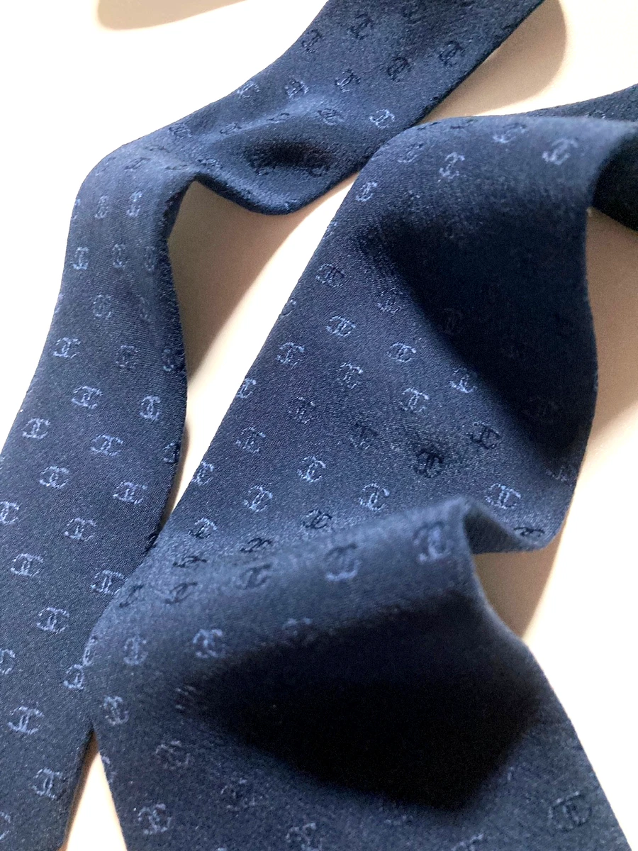 CHANEL Blue 100% Silk Ties for Men for sale | eBay