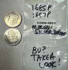 Lot of 2 Morgan Dollars 90% Silver 1885-P & 1887-P BU? See Pics COBM-9803