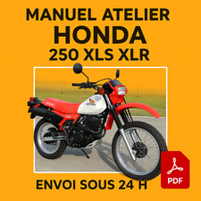 Manuel Atelier Honda 250 XLS XLR 1980-1990 Revue Technique Moto RMT CD PDF
