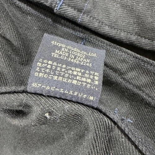 45rpm Cotton Tailored Jacket Navy R Embroidery Men’s Excellent condition JPN image 9