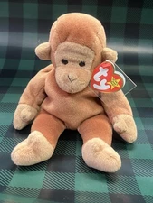 Ty Beanie Baby Bongo The Monkey Toy (4067)
