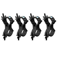 4 Pcs 2" Black Truss Swivel CouplerDual Lighting Clamp for F34 TrussMax Load ...