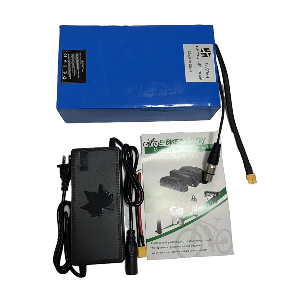 E-Bike Akku 20AH: 24V/36V/48V Mit Ladegerät - Für 200W-1000W Motoren & BMS-Schutz