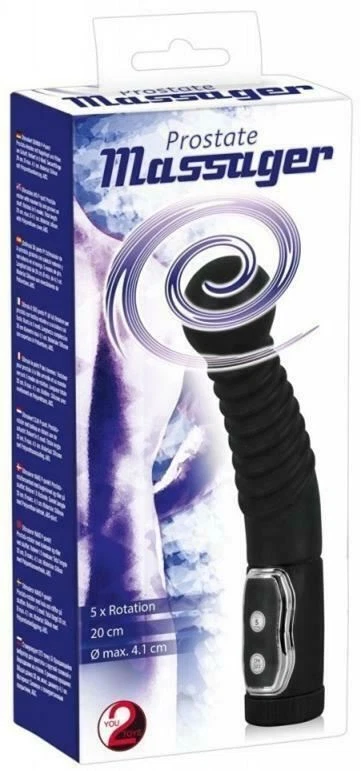 Vibratore per prostata in silicone dildo vibrante anale stimolatore uomo sextoys - Immagine 4 di 4