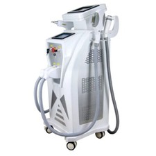 3 in1 OPT SHR IPL RF Therapy Hair Removal ND YAG Laser Tattoo Removal Machine