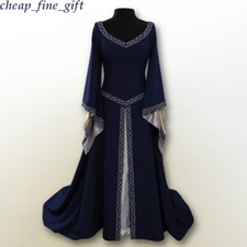 Women Fancy Dresses Costume Medieval Princess Dress Renaissance Vintage Solid