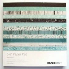 Kaisercraft 6 1/2" Paper Pad Sea Breeze - NEW